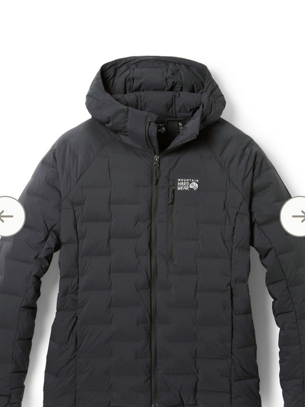 Mountain Hardwear Men’s Black Insulated Hooded Jacket